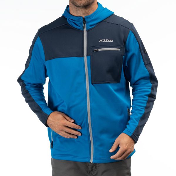 Casual jackets Klim Glacier Hoodie Imperial Blue/Dress Blues 24