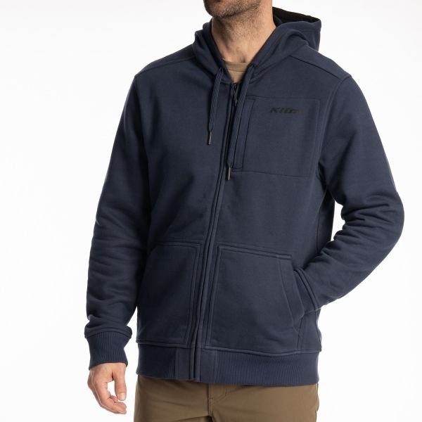 Casual jackets Klim Hoodie Gunnison Heavyweight Dress Blues 25
