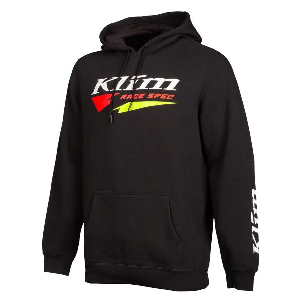 Casual jackets Klim Race Spec Hoodie Black/High Risk Red