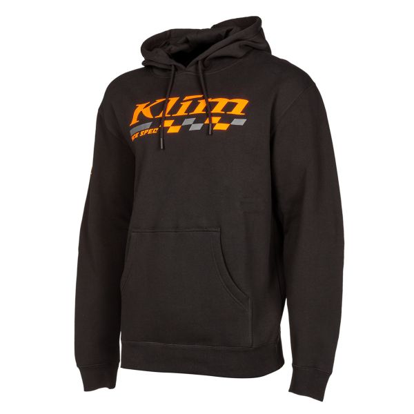 Casual jackets Klim Race Spec Hoodie Black/Strike Orange 24