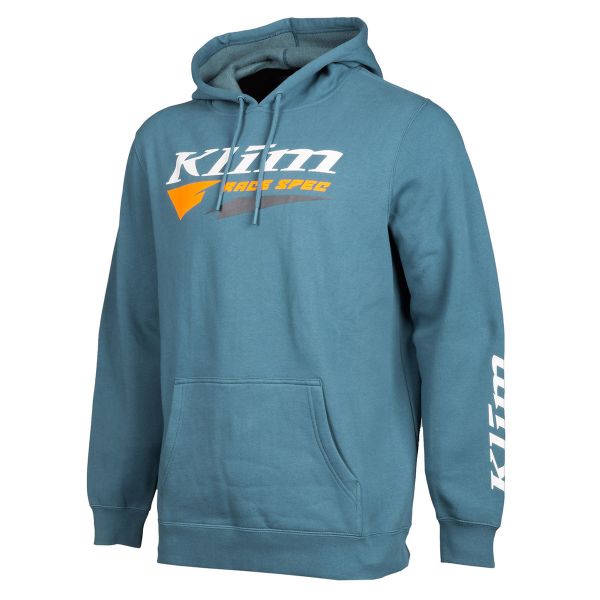 Casual jackets Klim Race Spec Hoodie Petrol/Strike Orange
