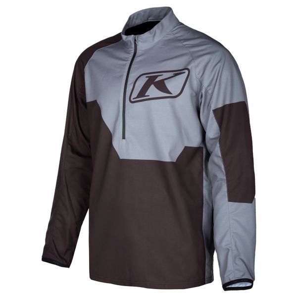 Geci/Hanorace Casual Klim Hanorac Revolt 1/4 Zip Black/Castlerock