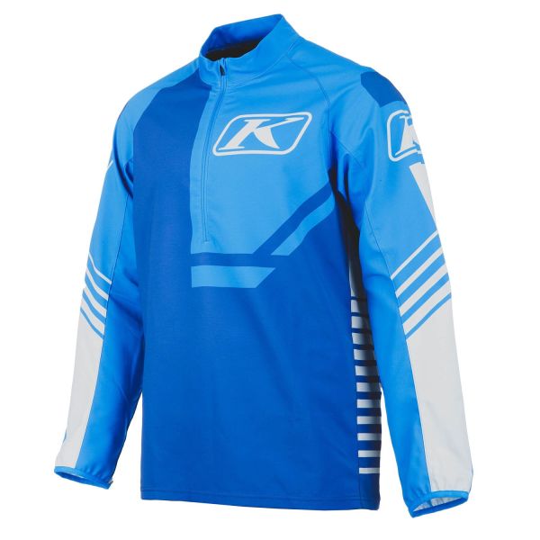 Geci/Hanorace Casual Klim Hanorac Revolt 1/4 Zip Electric Blue Lemonade/Nightfall Blue 25