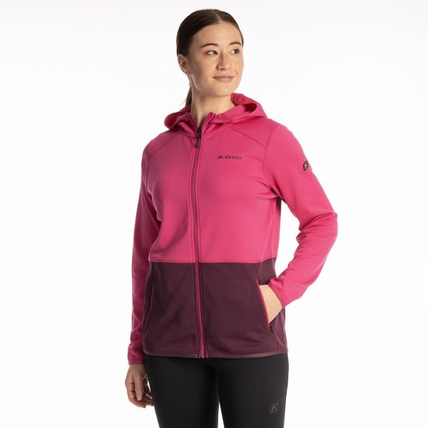 Casual jackets Klim Hoodie Solitude Fuchsia Red/Italian Plum 25