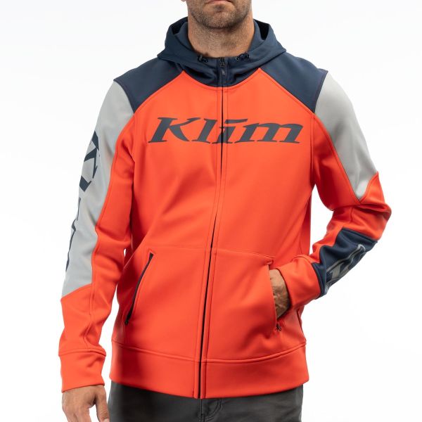 Casual jackets Klim Hoodie Stealth High-rise/Dress Blues 25