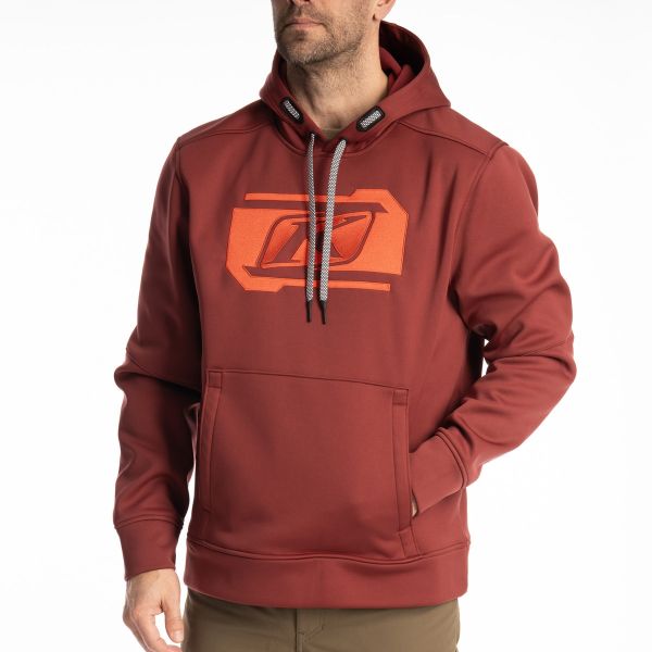 Casual jackets Klim Hoodie Zone Pullover Cabernet/Fiery Red 25