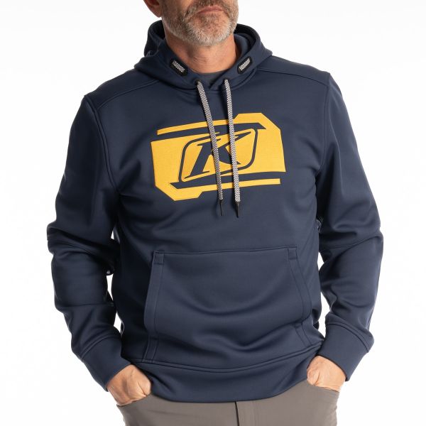 Casual jackets Klim Hoodie Zone Pullover Dress Blues/Saffron 25