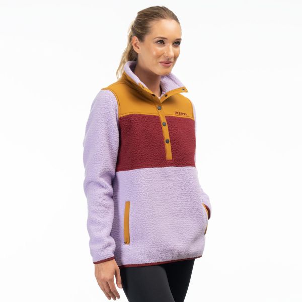 Geci/Hanorace Casual Klim Bluza Fleece High Pile Mountain Lavender Heist/Cabernet 24