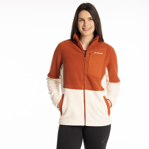 Casual jackets Klim Fleece Jacket Darby Canyon Papyrus/Picante 25