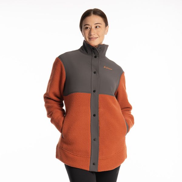Geci/Hanorace Casual Klim Jacheta Fleece High Pile Mountain Picante/Asphalt 25
