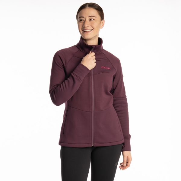 Geci/Hanorace Casual Klim Jacheta Fleece Swan Valley Italian Plum 25