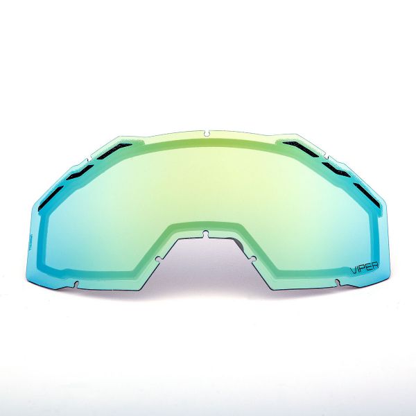 Accesorii Ochelari Snow Klim Lentila Schimb Ochelari Snowmobil Viper / Viper Pro Dark Smoke Blue Mirror