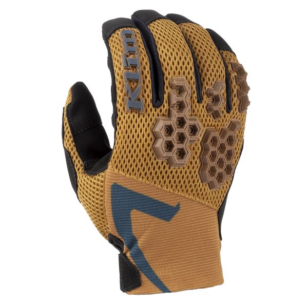 Gloves MX-Enduro Klim MX/Enduro Moto Gloves Mojave Golden Brown/Petrol 25