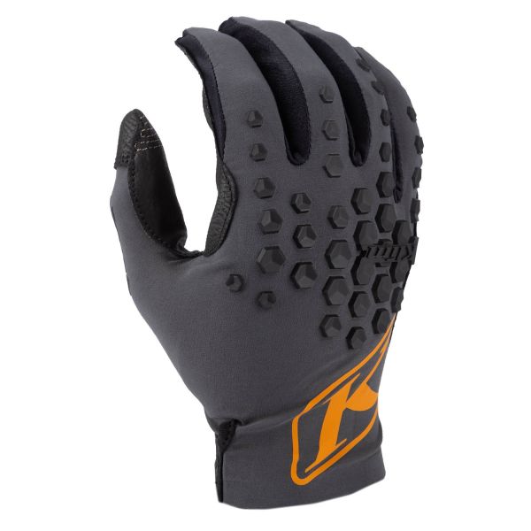 Gloves MX-Enduro Klim MX/Enduro Moto Gloves XC Pro Asphalt/Ember Orange