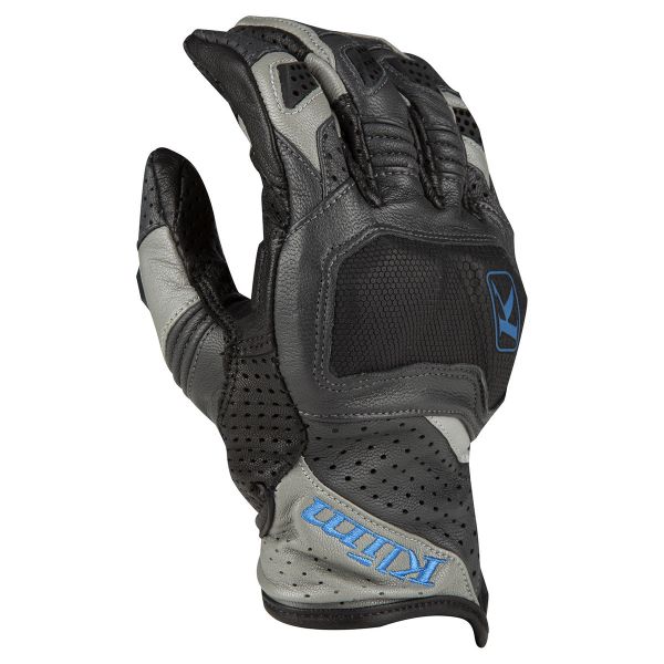 Gloves Touring Klim Badlands Aero Pro Short Glove Gray/Kinetik Blue