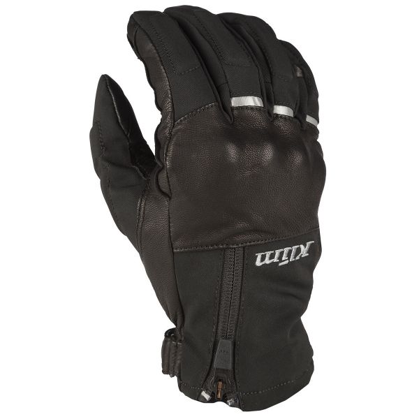 Gloves Touring Klim Vanguard GTX Short Leather Touring Gloves Black