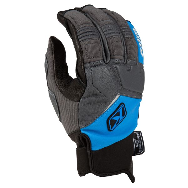 Manusi Snowmobil Klim Manusi Snowmobil Non-Insulated Inversion Pro Castlerock/Electric Blue Lemonade