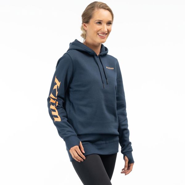 Geci/Hanorace Casual Klim Hanorac Dama Lung Mariposa Dress Blues/Mock Orange 24