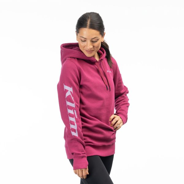 Casual jackets Klim Mariposa Long Pullover Lady Hoodie Raspberry Radiance/Lavender Heist 24