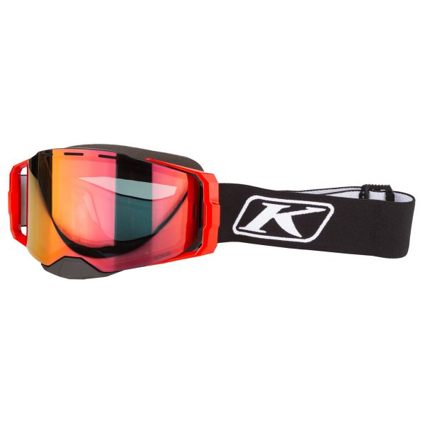 Ochelari Snowmobil Klim Ochelari Edge Focus Black Smoke Tint Red Mirror