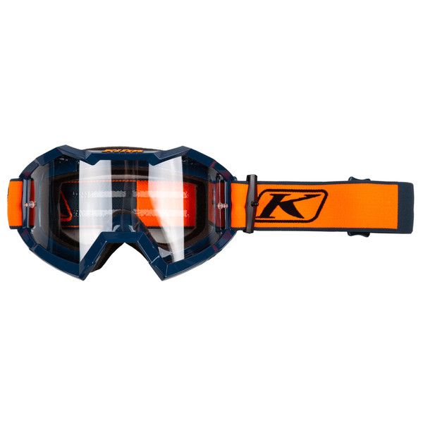 Ochelari MX-Enduro Klim Ochelari Moto MX Viper Fracture Strike Orange Clear Lens