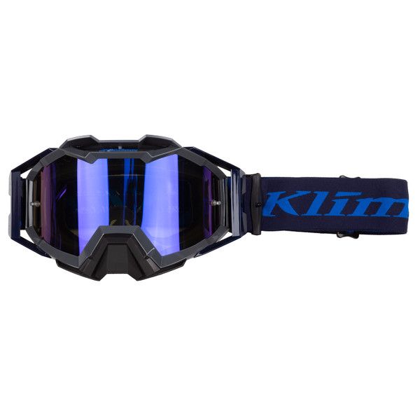 Ochelari MX-Enduro Klim Ochelari Moto MX Viper Pro Slash Electric Blue Lemonade Smoke Blue Mirror Lens