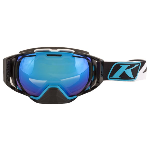 Ochelari MX-Enduro Klim Ochelari Oculus Goggle Dissent Vivid Blue Smoke Silver Mirror and Blue Tint 2020