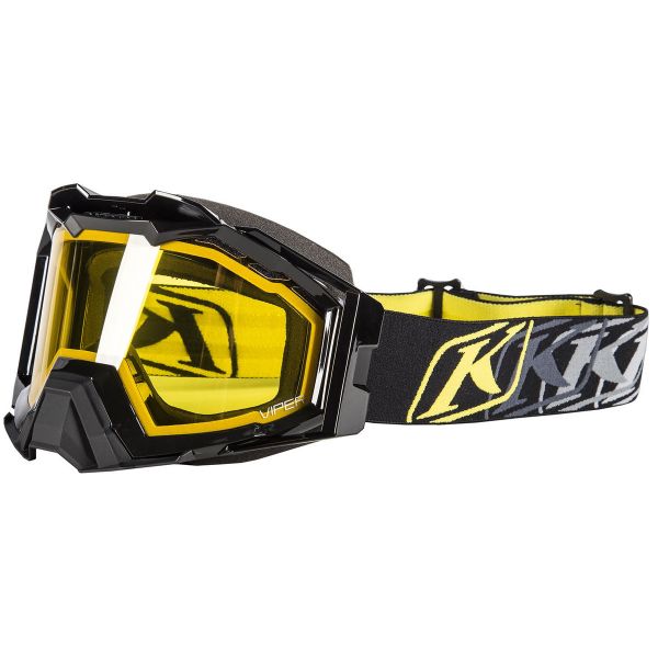Ochelari Snowmobil Klim Ochelari Snow Viper Pro K Corp Bk/Yellow Tint 2020