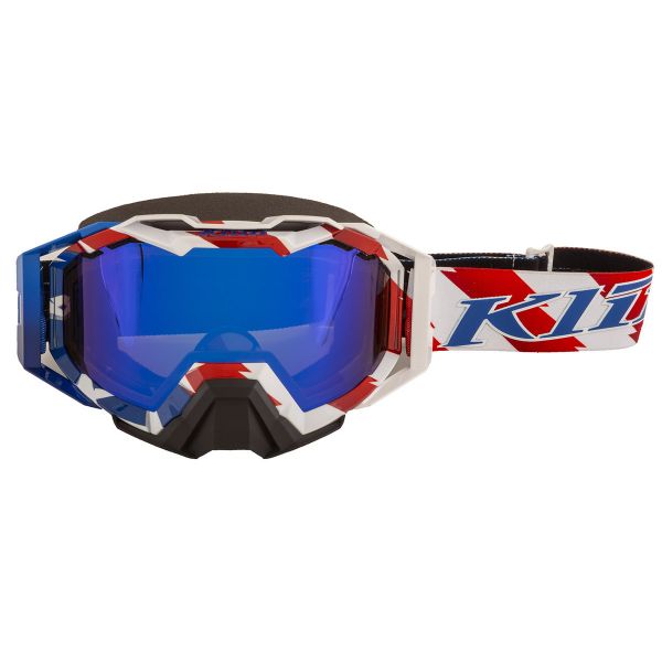  Klim Ochelari Snowmobil Viper Pro Patriot Pledge Dark Smoke Blue Mirror