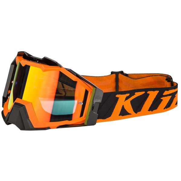 Ochelari MX-Enduro Klim Ochelari Viper Pro Flatline Orange LT Smoke Red Mirror 2019