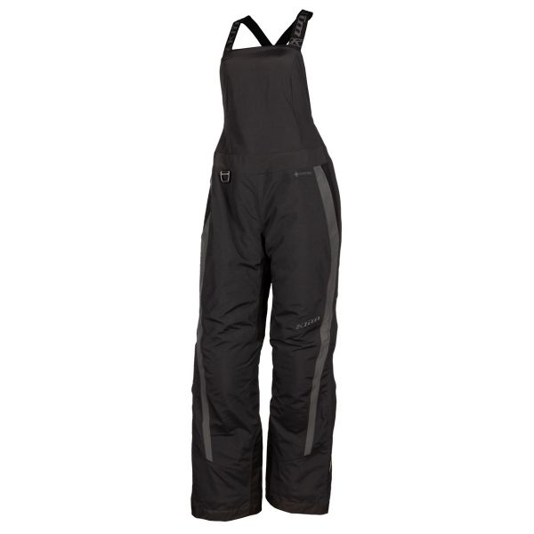 Women's Bibs Klim Snowmobil Insulated Lady Pants Strata Bib Short Black - Asphalt