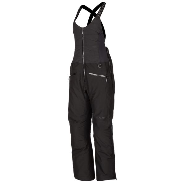 Women's Bibs Klim Snowmobil Insulated Lady  Allure Bib Short Black