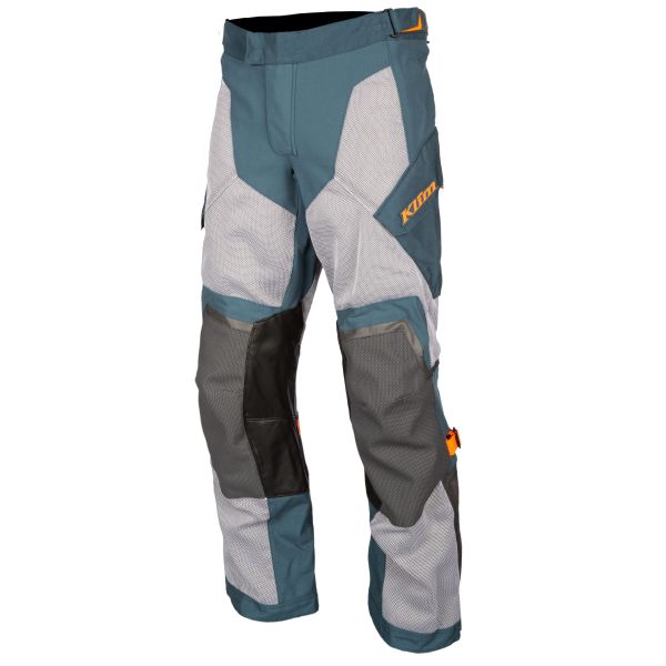Textile pants Klim Textile Moto Pants Baja S4 Tall Petrol /Strike Orange