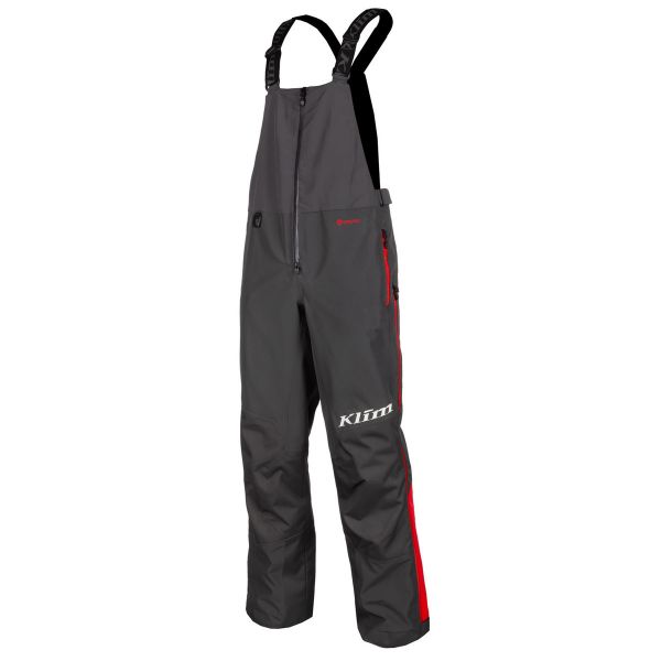 Pantaloni Snow Klim Pantaloni Snowmobil Non-Insulated Tomahawk Bib Asphalt High Risk Red
