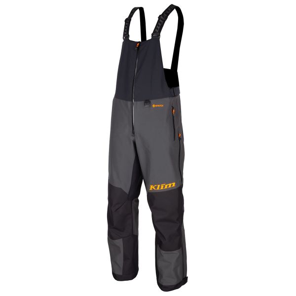 Bibs Klim Snowmobil Non-Insulated Tomahawk Bib Asphalt/Strike Orange 24
