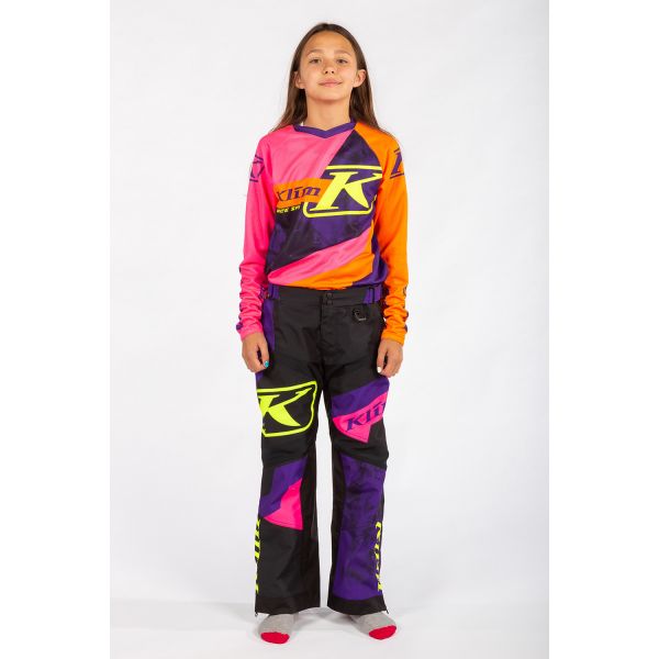 Pantaloni Snow - Copii Klim Pantaloni Snowmobil Copii Revolt Non-Insulated Heliotrope/Knockout Pink