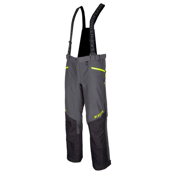 Bibs Klim Snow Non-Insulated Powerxross Pant Asphalt/Hi-Vis 24