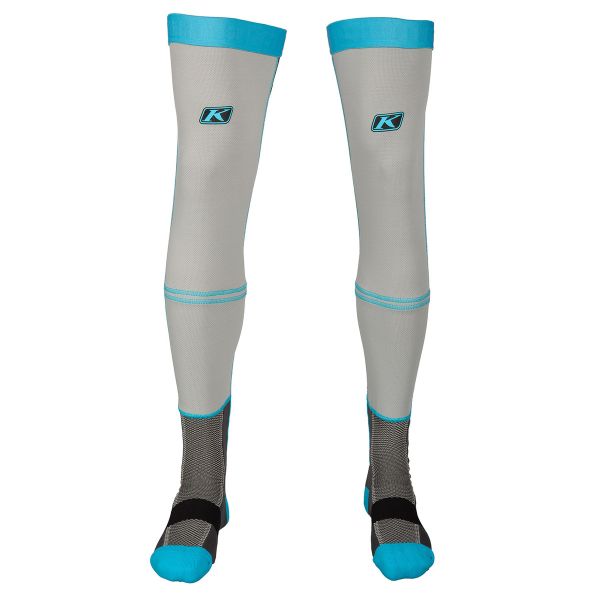 Sosete MX-Enduro Klim Sosete Moto MX Aggressor 1.0 Knee Brace Monument Gray 23