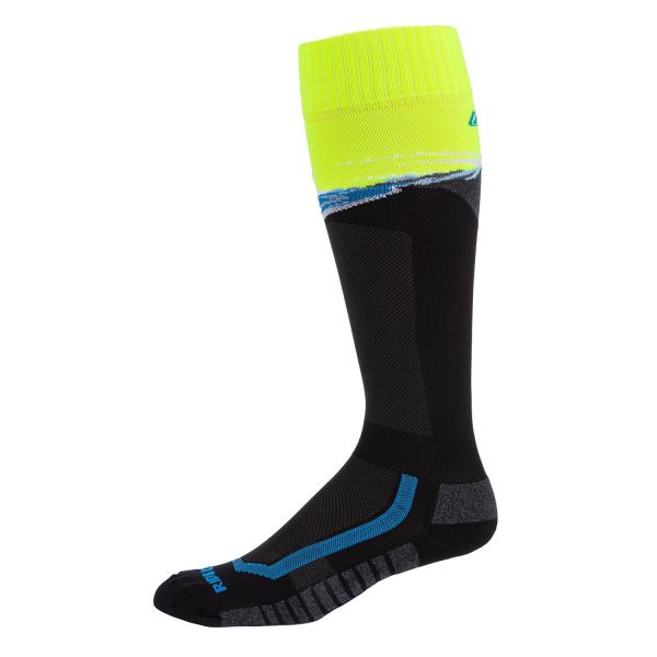 Sosete MX-Enduro Klim Sosete Moto MX/Enduro Aggressor Vented Twoually/Black/Hi-Vis 24