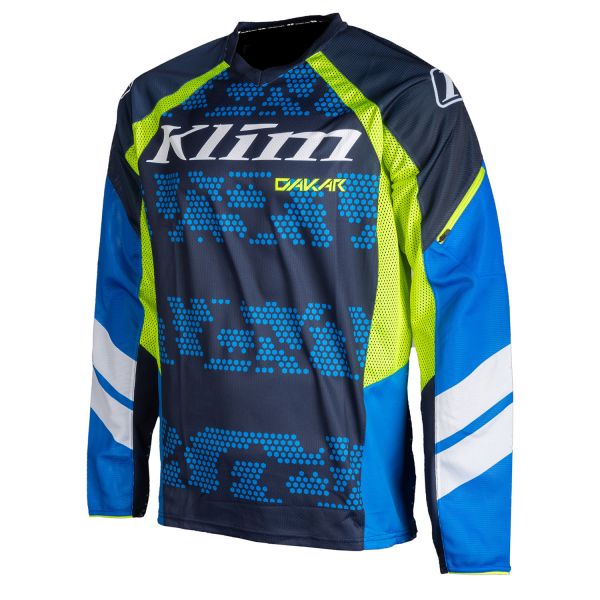Jerseys MX-Enduro Klim Dakar Jersey Kinetik Blue