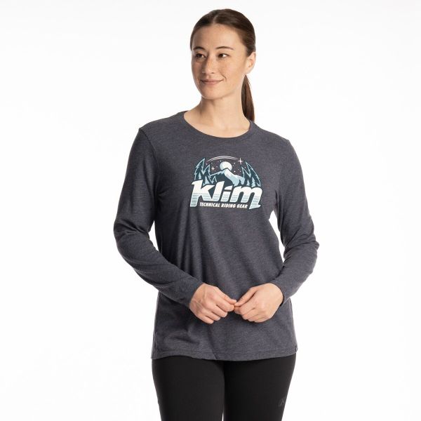 Tricouri/Camasi Casual Klim Tricou Estelle Tri-blend Navy Frost/Milky Blue 25