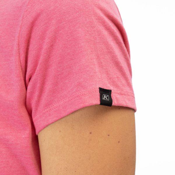 Casual T-shirts/Shirts Klim Foundation Tri-blend Tee Fuchia Frost/Raspberry Radiance 24