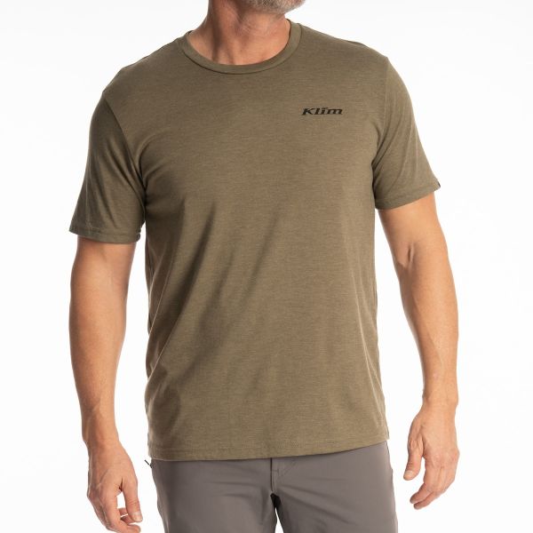 Casual T-shirts/Shirts Klim T-Shirt Frontier Tri-blend Military Green Frost/Black 25