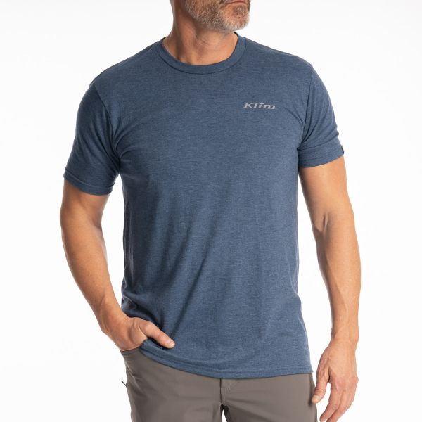 Casual T-shirts/Shirts Klim T-Shirt Guts N' Glory Tri-blend Heathered Neptune/Monument 25