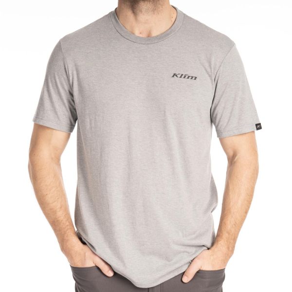Casual T-shirts/Shirts Klim T-shirt Hawley Tri-blend Heathered Gray/Hi-Vis 24