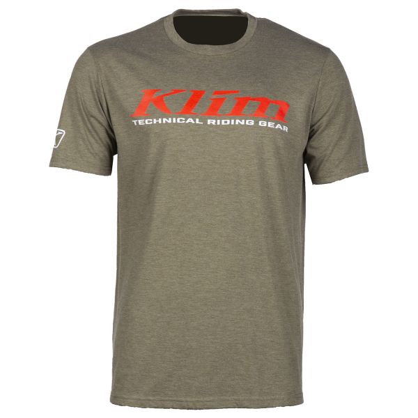 Tricouri/Camasi Casual Klim Tricou K Corp SS T Military Green/Risk Red