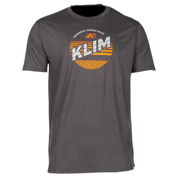 Tricouri/Camasi Casual Klim Tricou Kinetic SS T Charcoal/Strike Orange 23