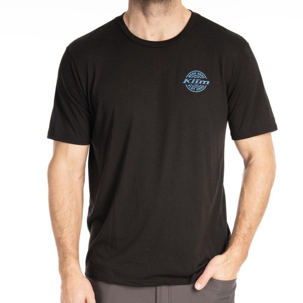 Casual T-shirts/Shirts Klim T-shirt Live to Ride Tri-blend Black/Imperial Blue 24