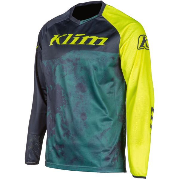 Tricouri MX-Enduro Klim Tricou Moto Enduro XC Lite Corrosion Vivid Blue 23