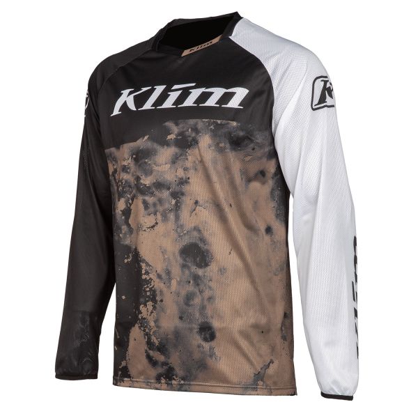 Jerseys MX-Enduro Klim Enduro Moto Jersey XC Lite Corrosion Warp Gray 23